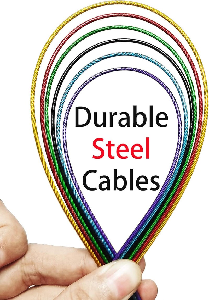 cuteDIY Circular Knitting Needles 16 Inch Set Round Metal Kit Size 13 10 8 6 2.5 0 (Etched US&mm, Color-Coded Cable, Smooth Join) - Image 3